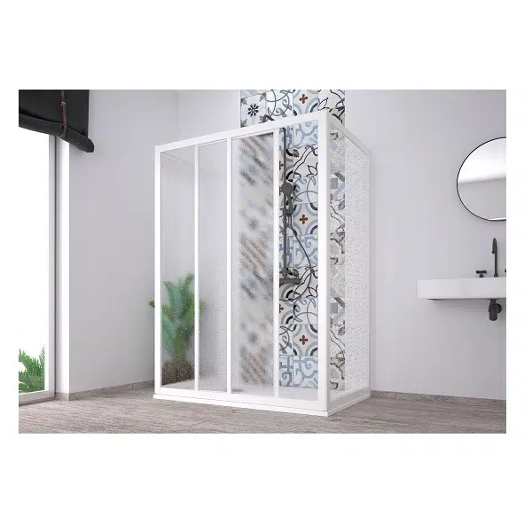 Душ кабина ACRIL Doccia 2, 1.8 мм акрил-мат, обков PVC, бял | HomeZONA Душ кабина ACRIL Doccia 2
