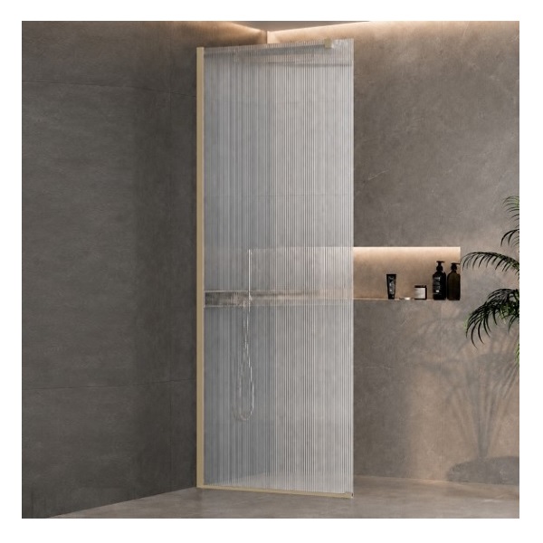 Параван за баня RIVELLE Gold, 60-80×200 см, 8 мм | HomeZONA Параван за баня RIVELLE Gold