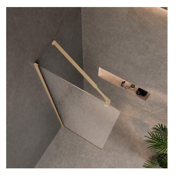 Параван за баня RIVELLE Gold, 60-80×200 см, 8 мм | HomeZONA Параван за баня RIVELLE Gold
