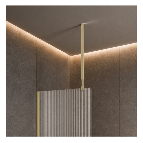 Параван за баня RIVELLE Gold, 60-80×200 см, 8 мм | HomeZONA Параван за баня RIVELLE Gold