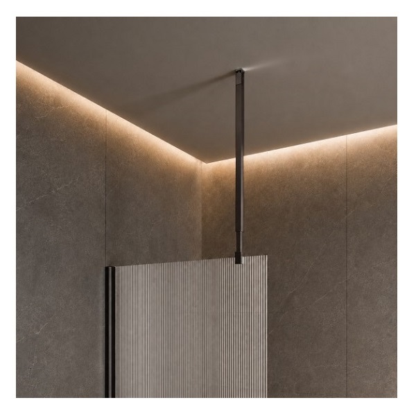 Параван за баня RIVELLE Black, 60-80×200 см, 8 мм | HomeZONA Параван за баня RIVELLE Black