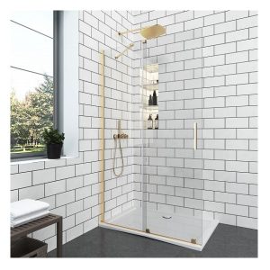 Параван за баня ELGIO BRUSHED GOLD
